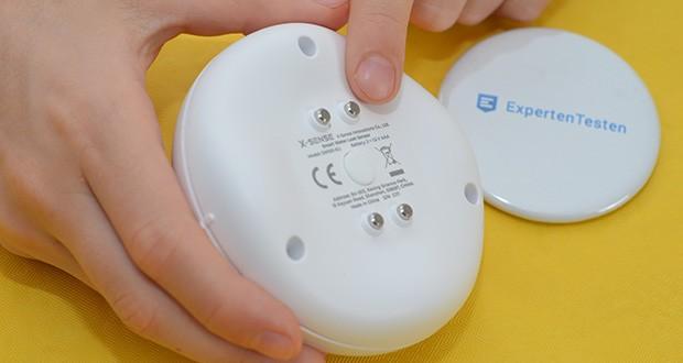 X-Sense Smart Home Wasser-Sensor-Alarm im Test - ausgestattet mit 2 oberen und 4 unteren Sensoren, um Wasserlecks und Überschwemmungen aufzuspüren