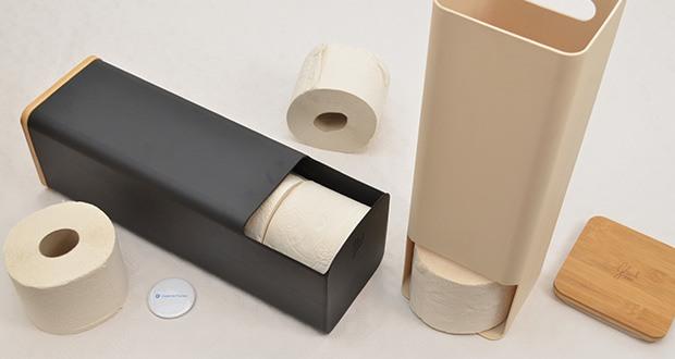 Glückstoff Toilettenpapier Aufbewahrung im Test - passt in jedes Bad