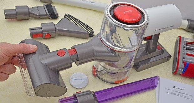 Redroad Lite Akku Staubsauger V17 im Test - kann den Staub und die Tierhaare auf dem Sofa, Möbel, Auto und Bett reinigen