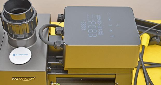 Aquagem Inverter-Poolpumpe Inverpro IP25 im Test - intelligenter Full-Touch-Controller
