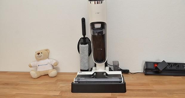 REDKEY W12 Akku Nass Trockensauger im Test - integrierte Wandhalterung und Ladegerät