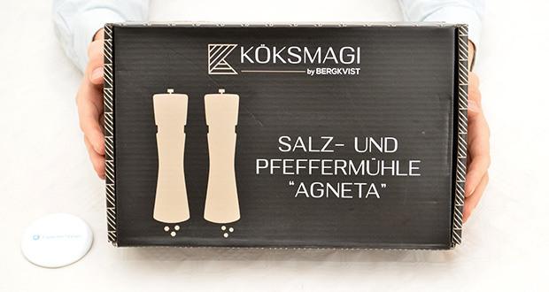KÖKSMAGI Salz und Pfeffermühle Holz AGNETA im Test - Verpackungsabmessungen: 26.2 x 16.5 x 7.9 cm; Gewicht: 910 g