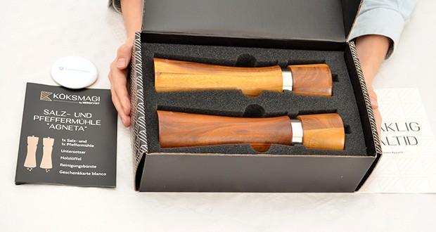 KÖKSMAGI Salz und Pfeffermühle Holz AGNETA im Test - 100% plastikfrei: Akazienholz & Keramik-Mahlwerk