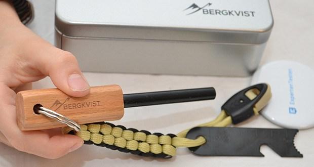 BERGKVIST Feuerstahl Survival Set GNISTA im Test - widerstandsfähig & langlebig