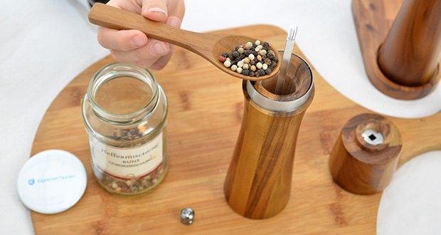 KÖKSMAGI Salz und Pfeffermühle Holz AGNETA im Test - Korngröße: max. 5-6 mm