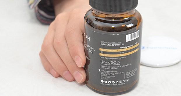 Naturecan Kurkumin CBD and Vitamin D3 Kapseln im Test - 100% Vegan zertifiziert; aus zertifiziertem Bio Hanf