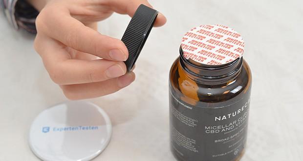 Naturecan Kurkumin CBD and Vitamin D3 Kapseln im Test - Zertifizierung von einem unabhängigem Labor