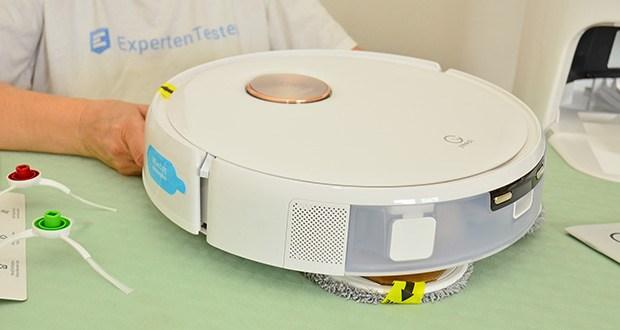 Yeedi Floor 3 Station Selbstreinigender Saugwischroboter im Test - extrem flaches Gehäuse mit 84mm eignet sich selbst für engste Räume