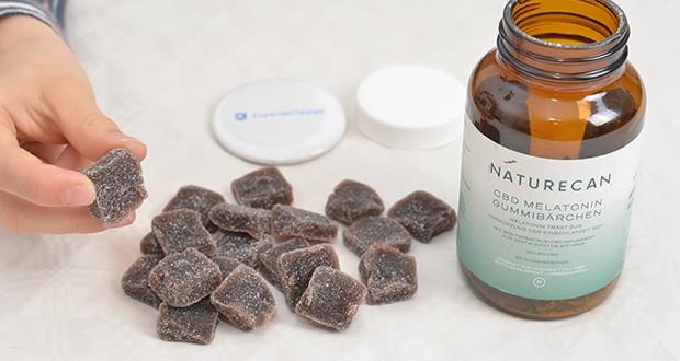 Naturecan CBD Melatonin Gummibärchen im Test - 10 mg Breitspektrum CBD pro Gummie