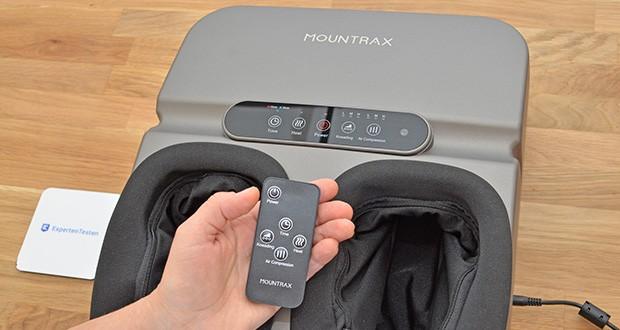 MOUNTRAX Elektrisches FuĂmassagegerät im Test - Touchpanel und Fernbedienung einfach zu steuern