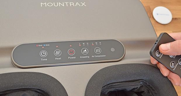 MOUNTRAX Elektrisches FuĂmassagegerät im Test - mit einem verspiegelten Touchscreen