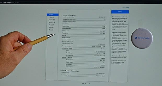 Solakon Balkonkraftwerk 600W im Test - smarte Überwachung über den WIFI-fähigen Wechselrichters