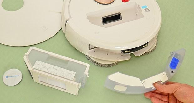 Yeedi Floor 3 Station Selbstreinigender Saugwischroboter im Test - automatische Saugkraftverstärkung im Staubsaugermodus