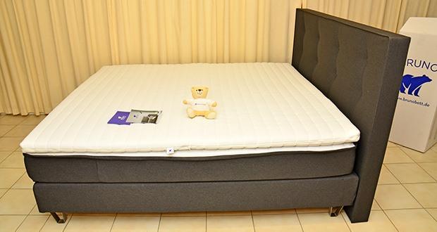 Bruno Boxspringbett 180x200cm im Test - wurde mit der Erfahrung von 100 Jahren Bettenfertigung in Deutschland konstruiert und stetig weiterentwickelt