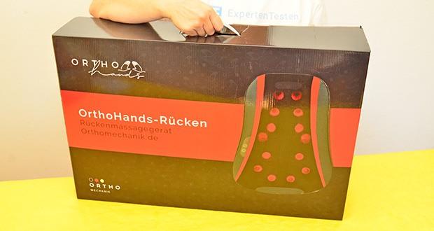 Orthohands-Rücken Massagegerät von OrthoMechanik im Test - Garantie von 2 Jahren