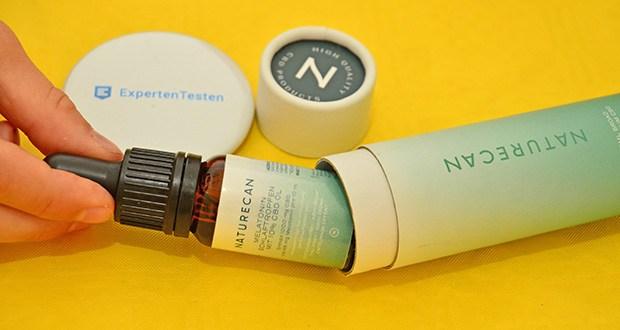 Naturecan CBD Melatonin Schlaftropfen im Test - mit 10% CBD Ă–l (<0.01% THC)