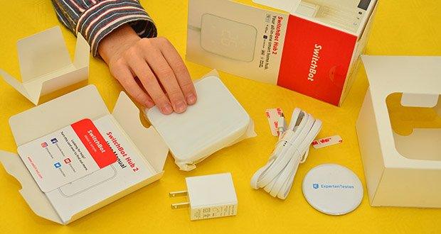 SwitchBot Hub 2 Kit im Test - kann als automatische Szenenbedingungen verwendet werden, um Geräte zu steuern