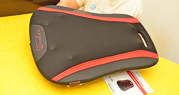 Orthohands-Rücken Massagegerät von OrthoMechanik im Test - die ergonomische Form passt sich perfekt der Wirbelsäule an