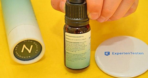 Naturecan CBD Melatonin Schlaftropfen im Test - Inhaltsstoffe: Cannabidiol (CBD), Bio MCT Ă–l, Breitspektrum-Terpene, Melatonin