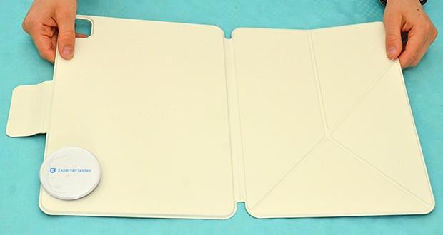 PITAKA Hülle für iPad Pro 11 Zoll im Test - das Folio hat ein eingebautes Mikrofaserfutter, das Ihr iPad doppelseitig schützt