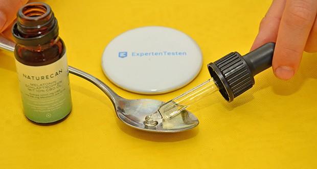 Naturecan CBD Melatonin Schlaftropfen im Test - 1 mg Melatonin und 21 mg CBD Ă–l pro Dosierung