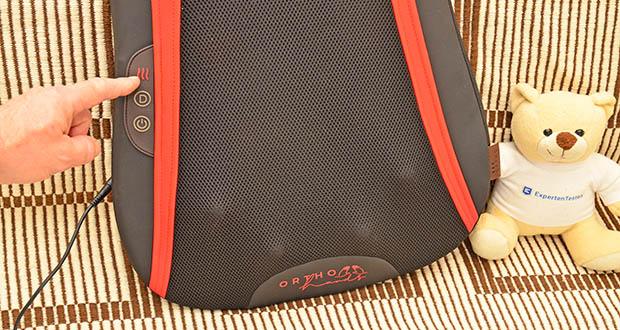 Orthohands-Rücken Massagegerät von OrthoMechanik im Test - wechsle auch unter der Massage zwischen 2 Drehrichtungen und mache so Deine Massage abwechslungsreich und besonders effektiv