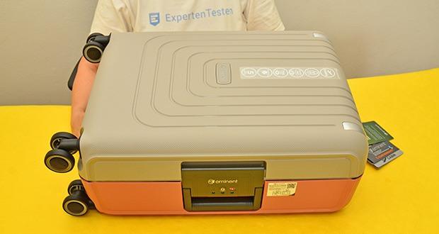 Eminent Koffer Vertica Kabinengröße im Test - Gewicht: 3,4 kg; Volumen: 44 l