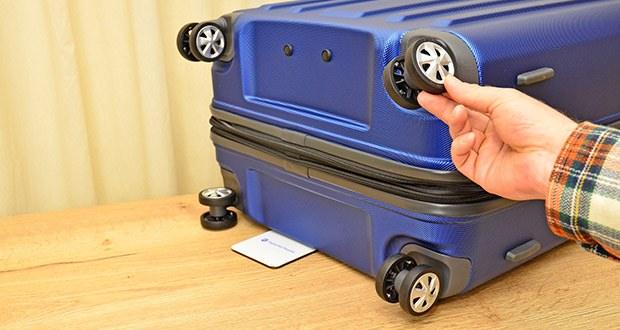 Eminent Kapstadt Erweitbar Koffer Größe L im Test - 4 doppelte Spinner-Räder, 360° drehbar°