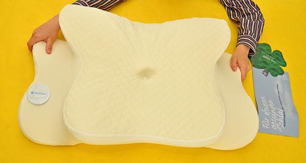 Glückstoff Orthopädisches Kissen im Test - patentierter Air-Flow-Effekt