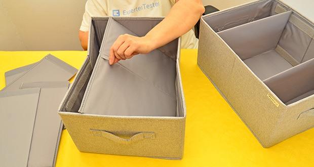 WOHNHELD Schrank & Schubladen Organizer-Set im Test - hat verstärkte Seitenwände, Trennwände und einen verstärkten Boden