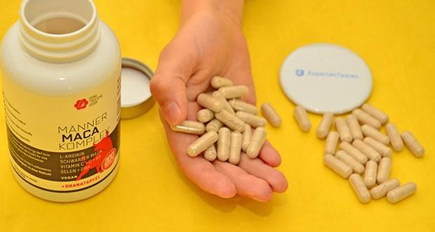 Männer Maca Komplex von Noris Bioscience im Test - Enthält zusätzlich Folsäure, Vitamin C und D