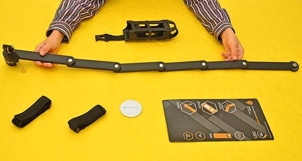 RW-Manufaktur kompaktes Fahrradschloss im Test - 80 cm Gesamtlänge