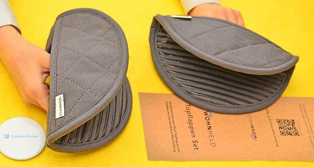 WOHNHELD Topflappen-Set rundförmig im Test - hitzebeständig bis 250°C