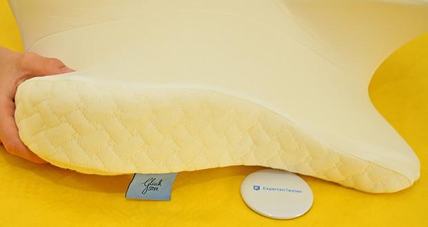 Glückstoff Orthopädisches Kissen im Test - spezielle Nackenstütze