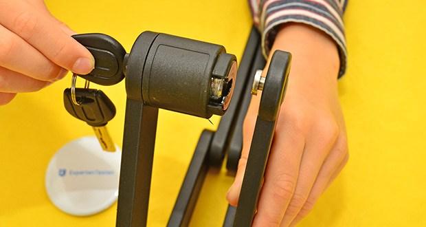 RW-Manufaktur kompaktes Fahrradschloss im Test - robuste Stahlkonstruktion