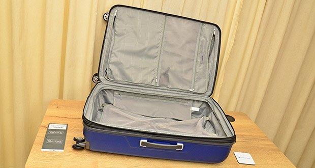 Eminent Kapstadt Erweitbar Koffer Größe L im Test - 2 große Fächer mit verstellbaren Packgurten auf beiden Seiten