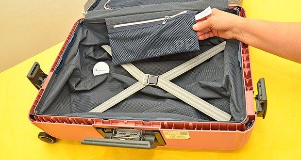 Eminent Koffer Vertica Kabinengröße im Test - 2 große Fächer mit einer Netztasche mit Reißverschluss
