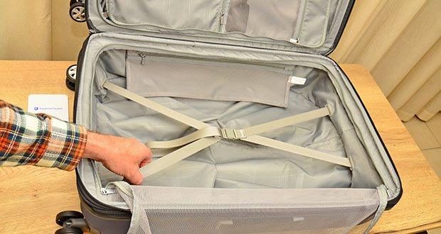 Eminent Kapstadt Erweitbar Koffer Größe L im Test - zusätzlich zwei Fächer auf der Trennwand