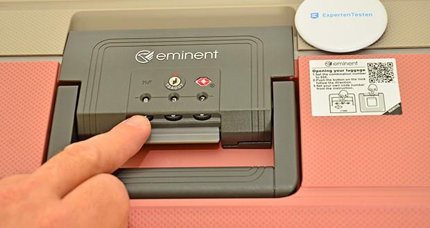 Eminent Koffer Vertica Kabinengröße im Test - TSA-zugelassenes Zahlenschloss
