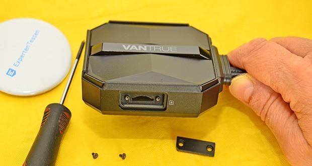 Vantrue Motorrad Dashcam F1 im Test - mit Mini-SD-Kartenslot (Unterstützung 512 GB)