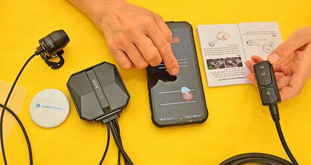 Vantrue Motorrad Dashcam F1 im Test - 5 GHz WiFi-Verbindung & Steuerung mit Vantrue App