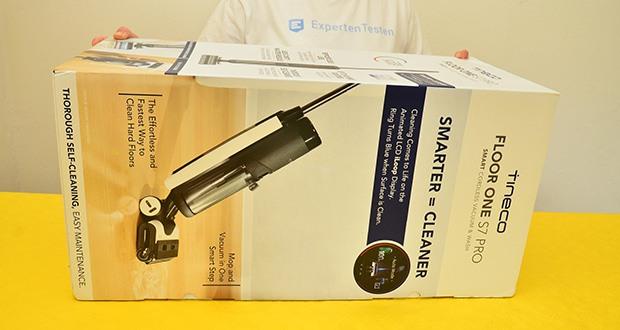 Tineco Floor One S7 Pro kabelloser Nass- und Trockensauger im Test - iLoop Smart Sensor: Passt automatisch Saugkraft, BĂĽrstengeschwindigkeit und Wasserdurchfluss an