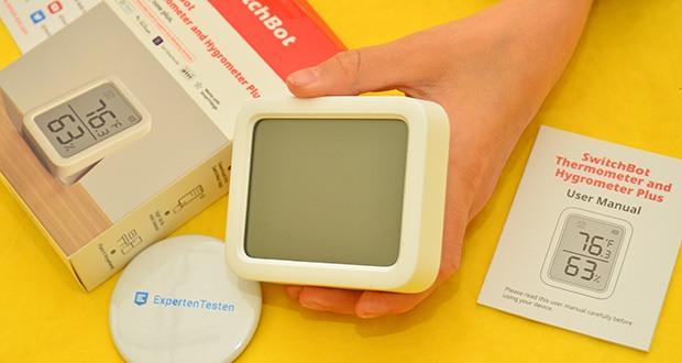 SwitchBot Meter Plus Thermo-Hygrometer Set im Test - Echtzeit-Benachrichtigungen; Daten speichern & exportieren
