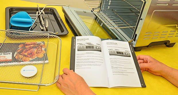 HYSapientia Heißluft Backofen im Test - Fortgeschrittene Technologie: Verwendet VORTX-Technologie für schnelles, ölfreies Kochen