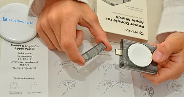 PITAKA Carbon Armband fĂĽr Apple Watch mit Power Dongle im Test - Direktes Aufladen ĂĽber USB-C Ports mit Power Dongle