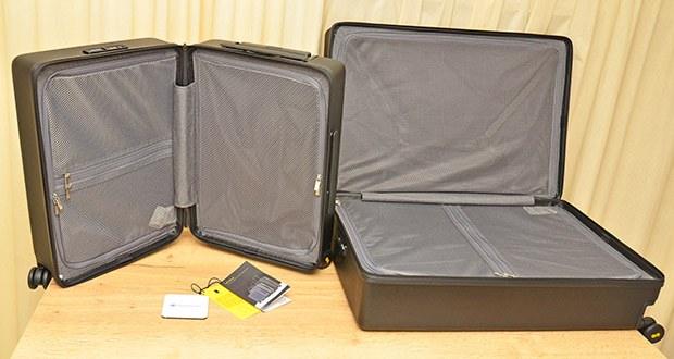 LEVEL8 Koffer Set 2-teilig im Test - Innenraum Netz-Taschenteiler