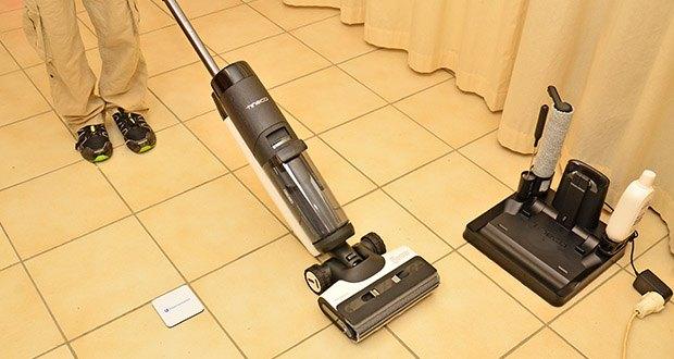 Tineco Floor One S7 Pro kabelloser Nass- und Trockensauger im Test - Lange Laufzeit: Bis zu 40 Minuten ununterbrochene Reinigungszeit