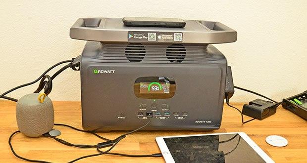 Growatt Infinity 1300 tragbare Powerstation im Test - 14 Ausgänge für vielfältige Geräte