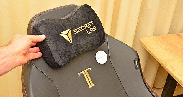 Secretlab Titan Evo Gaming Stuhl im Test - Secretlab patentiertes magnetisches Memory-Foam-Kopfkissen