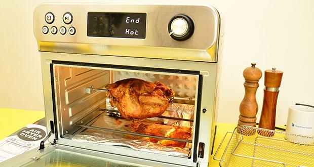 HYSapientia Heißluft Backofen im Test - Mehrere Funktionen: Funktioniert als Heißluftfritteuse, Ofen, Toaster und mehr